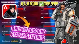 Apex Legends Mobile Best Sensitivity Settings✅ For Gyroscope Player🔥