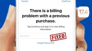 FIXED✅: There is a billing problem with a previous purchase App Store 2024