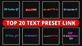 Top 20 Text Animation Alight Motion | Text Animation Alight Motion | Text Preset Alight Motion