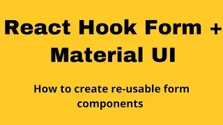 Material UI with React Hook Form