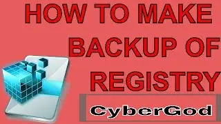 How to Create Backup of Registry Files in windows 7 , 8 , 8.1 or 10