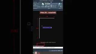 FILLET Command in AutoCAD #shorts #autocad #tutorial