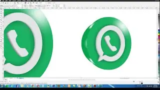 3D Whatsapp Logo Design in CorelDraw | 3d Logo Kaise Banatay hai | CorelwaliSarkar