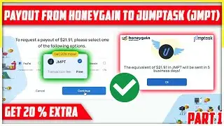 Honeygain to JumpTask Token (JMPT) Payout | 😍Get 20% Extra on Payout🤑| Payment Proof | MetaMask 2022