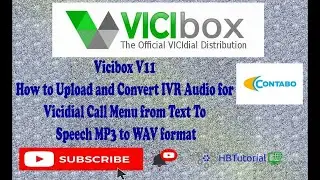 How to Upload and Convert IVR Audio for Vicidial Call Menu from Text To Speech MP3 to WAV format.