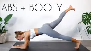 ABS + BOOTY 2 in 1 At Home Workout (No Equipment)