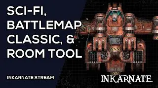 Sci-Fi, Battlemap Classic, & Room Tool | Inkarnate Stream