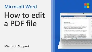 How to edit a PDF | Microsoft