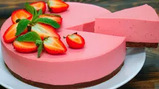 Delicious Strawberry Cheesecake. ENG Sub