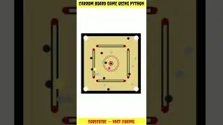 Carrom Board Game using Python | Simple Python Project | #vastcoding #shorts