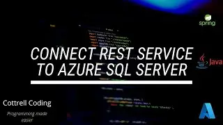 Connect REST service to Azure SQL Server