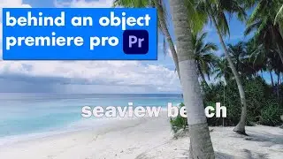 how to masking in premiere pro | Text behind an object | Tutorial