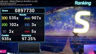 I beat 2 osu!mania songs at the same time, but I got a higher score on the harder difficulty?