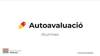 Autoavaluacions