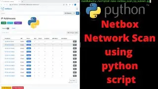 **FREE**Open Source** Netbox Network Scan Using Pynet |Python