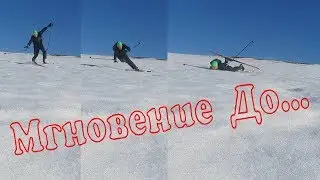 Катание на лыжах в лесу. Падение с горы.  Куда я планирую съездить летом. Дикобраз