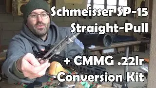 Schmeisser SP-15 Straight-Pull AR-15 .223 Rem With CMMG .22lr Ciener-type Conversion Kit