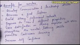 Role and importance of mentoring || class 11 entrepreneurship notes