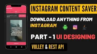 Instagram content Downloader Part - 1 | UI Design