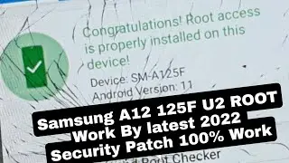 Samsung A12 A125F U2 Android 11 Done Latest 2022 Security ... By Magisk Manager