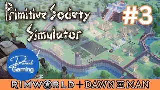 Primitive Society Simulator #3 | New Colony Sim & City Builder | Gameplay