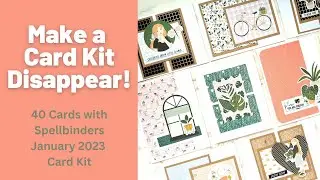 40 Cards 1 Kit | Spellbinders January 2023 Card Kit