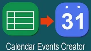 Create Google calendar events from spreadsheet