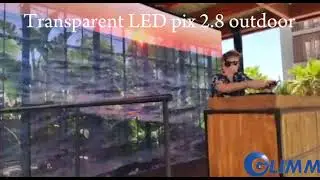 Outdoor transparent led display for music festivals by Glimm