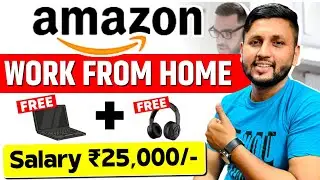 AMAZON | Work From Home Job | Free Laptop + Headphones | Online Jobs At Home | Work From Home Jobs