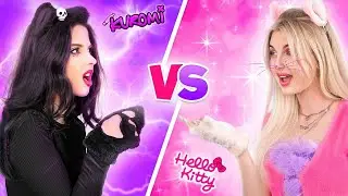 Kuromi VS Hello Kitty || Уэнсдей Аддамс В Реальной Жизни