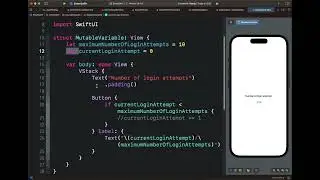 Swift Fundamentals: How to Make a Variable Changeable (Mutable) in SwiftUI