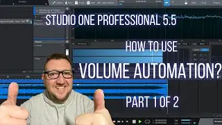 Studio One Professional V5.5 - New Feature - Volume AUTOMATION in the Project Page - How to use it??