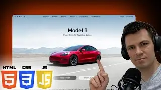 Tesla website clone with HTML, CSS and Javascript