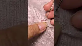 How to repair a hole in a sweater 