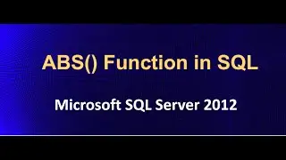 ABS() Function in SQL