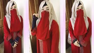 Full coverage hijab with niqab ||l Niqab Style with glasses 2022