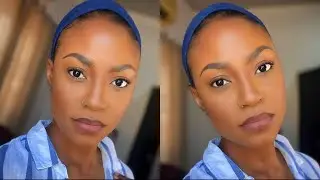 10 MINUTE EVERYDAY NATURAL MAKEUP ROUTINE FOR Work / School #darkskin #brownskin