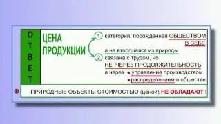 Цена товара - Что это такое? - Как она связана с Трудом? (§ 18.28)