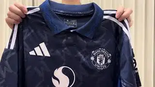 Manchester United Away Jersey 24/25 UNBOXING + REVIEW from jerseysfcsoccershop.com