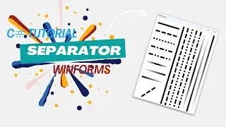 How to Create a Custom Separator C# WinForms | PART 3