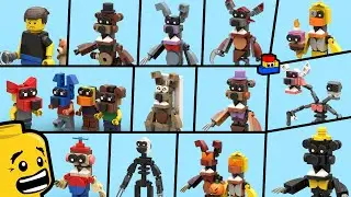 FNAF 4: How to make LEGO minifigures of every character (Five Nights at Freddy's 4)