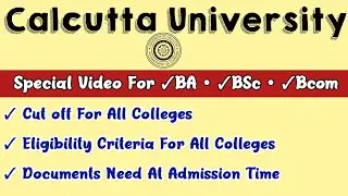 Calcutta University Undergraduate Course Cut off For Bcom , BA & BSc | Must Watch | Hritik Rai ❤️
