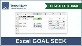 How to use Goal Seek in Excel