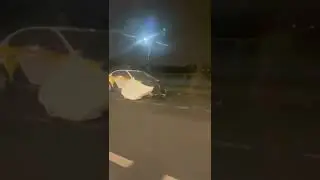 Ночью На улице Руставели таксист врезался в БМВ