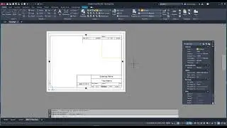 AutoCAD 2023 Title Block Layout application
