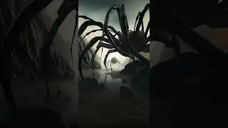 Midjourney V5.2 zoom out video. Darkness & Spiders #shorts #midjourney