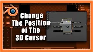 Blender Tutorial: How To Change The Position of The 3D Cursor In Blender