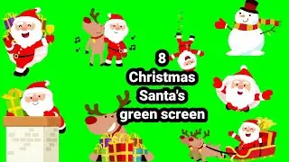 Santa Claus green screen animation|Merry Christmas 🎉