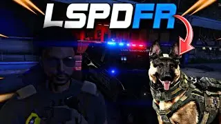 K9 UNIT PATROL | SHOTS FIRED AT OFFICER | LSPDFR | 4K