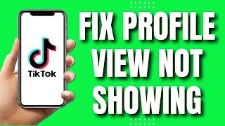 How To Fix TikTok Profile View Option Not Showing (Fast 2023)